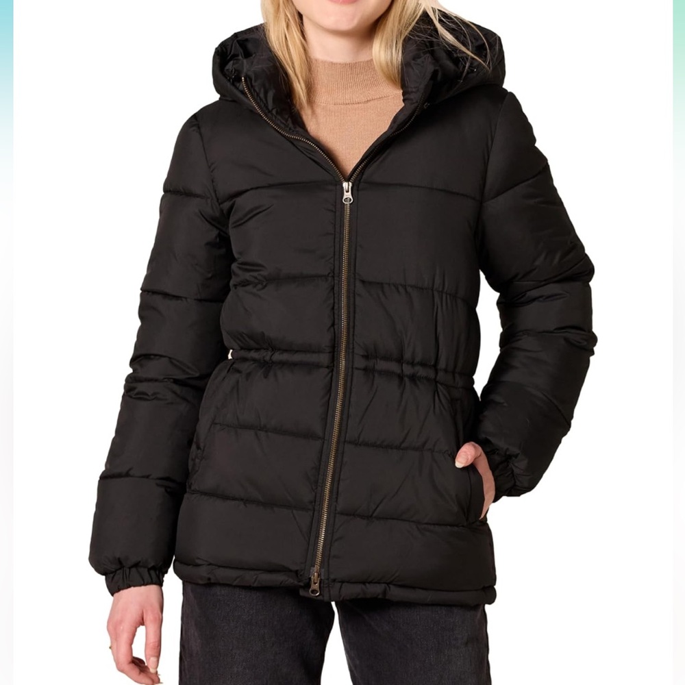 🤍Women's Heavyweight Quilted Hooded Puffer Winter Jacket with Adjustable Waist🤍 - Picture 1 of 4